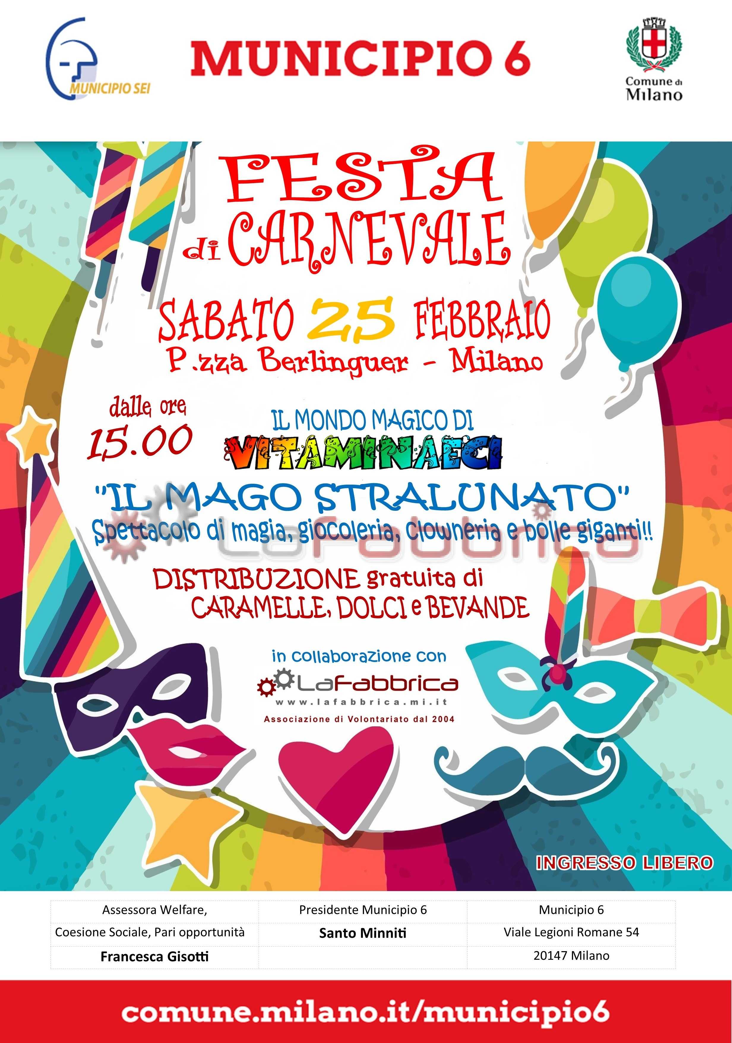 CARNEVALE AMBROSIANO MUNICIPIO 6 La fabbrica